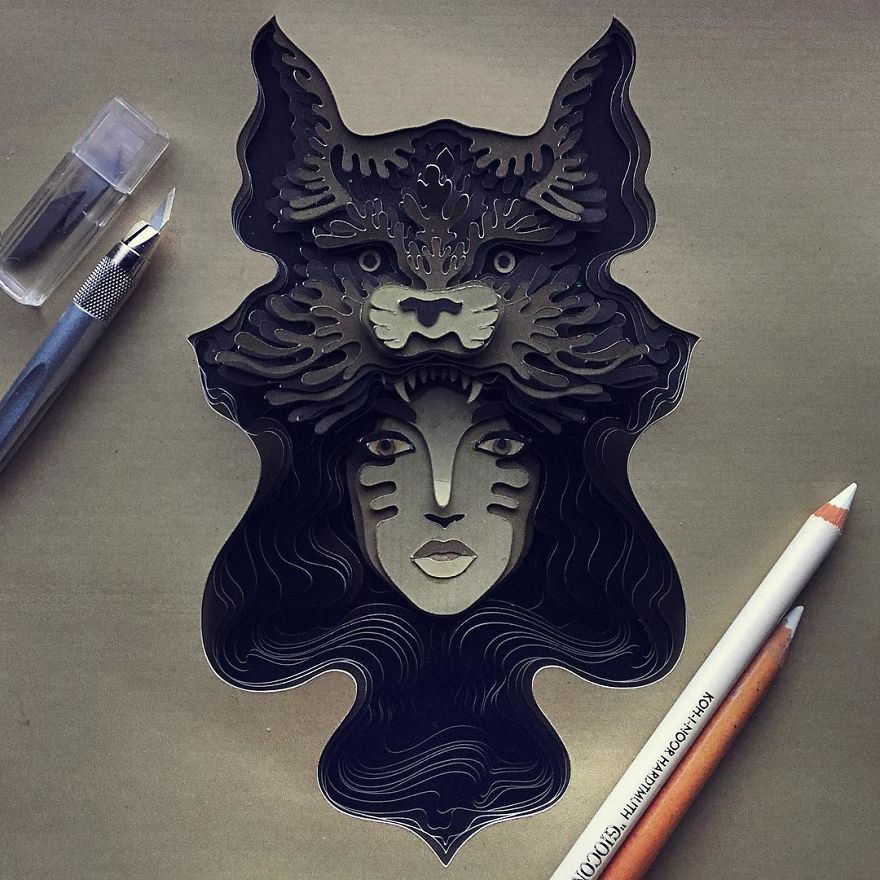 Delicate Animal Papercuts That I Create To Explore The Animal Form