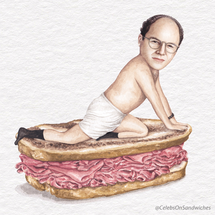 George Costanza On A Pastrami On Marbled Rye