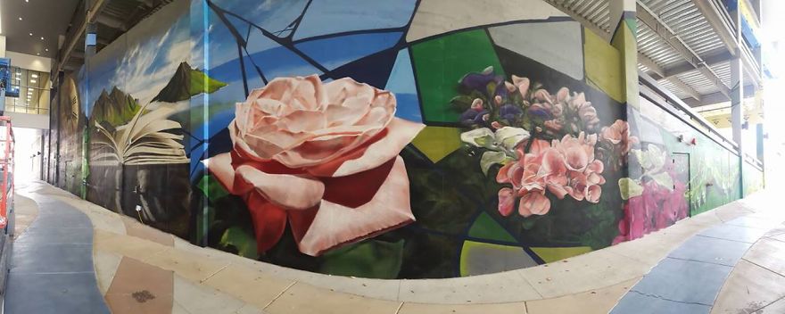 I Created This Giant Aerosol Mural