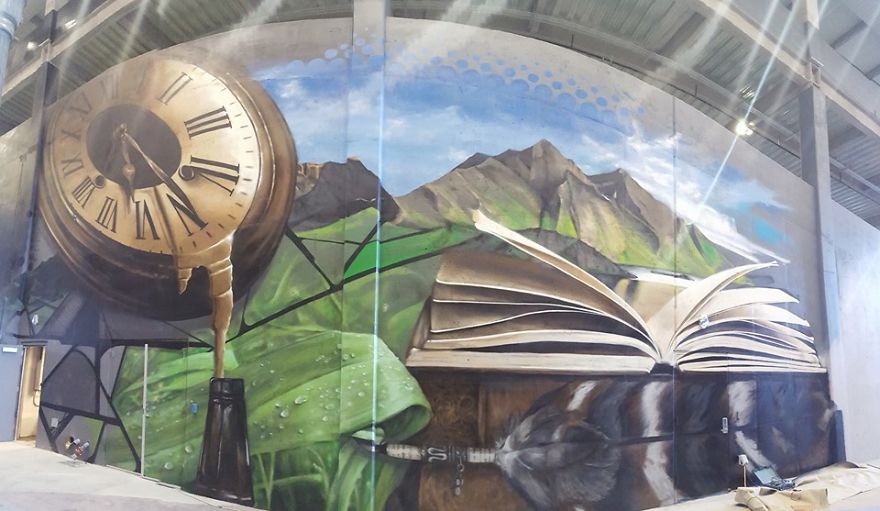 I Created This Giant Aerosol Mural