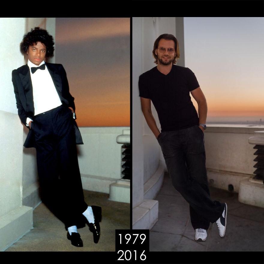 Guy Recreates Then And Now Of Movie Scenes