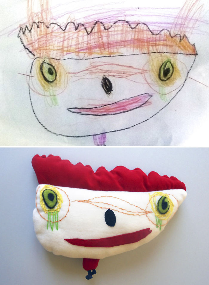 I Turn Kids' Drawings Into Unique, Hand-Made Soft Toys