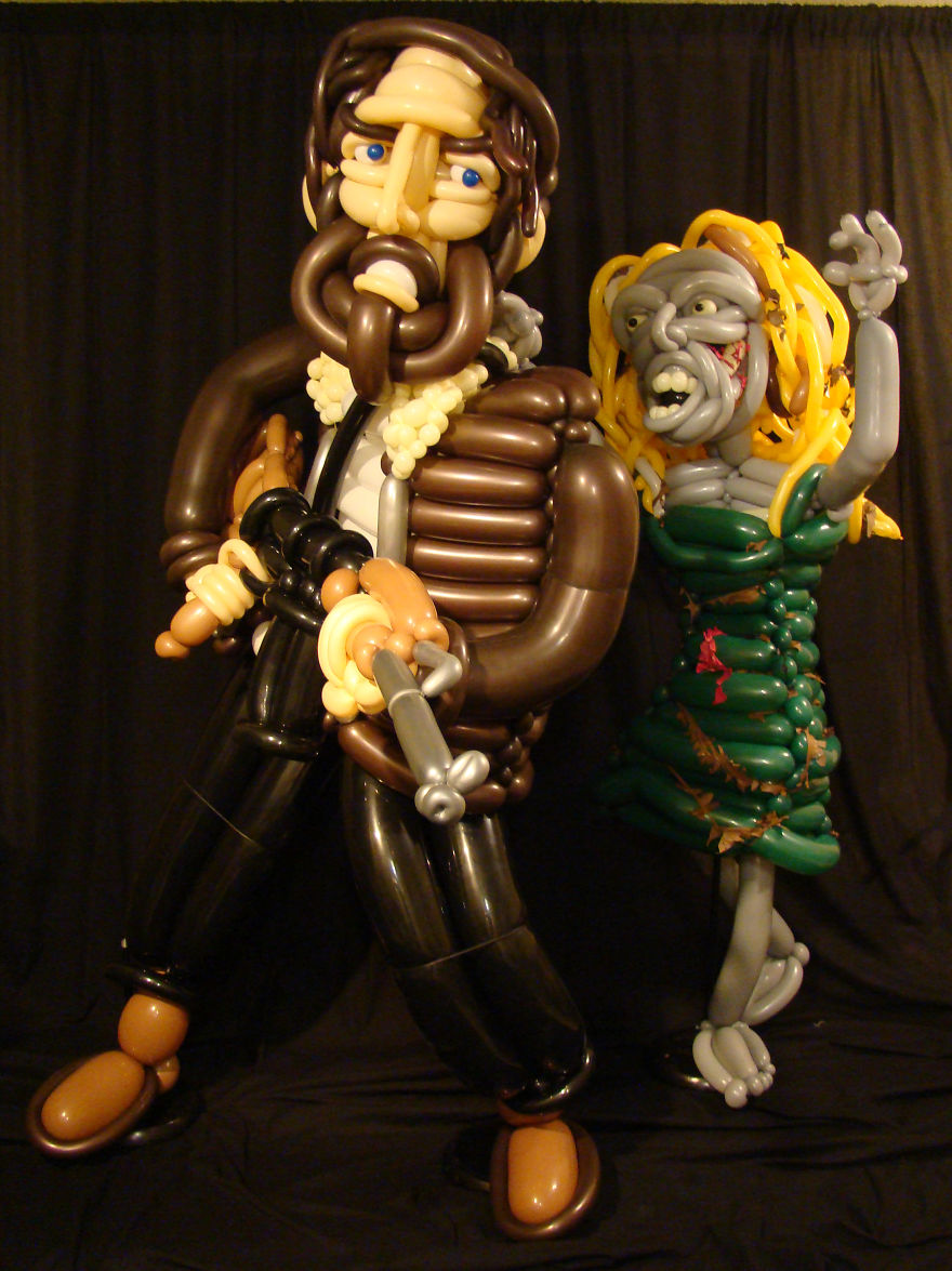 I Once Struggled To Make A Balloon Dog, Now My Walking Dead Balloon Art Is Being Seen By Millions!