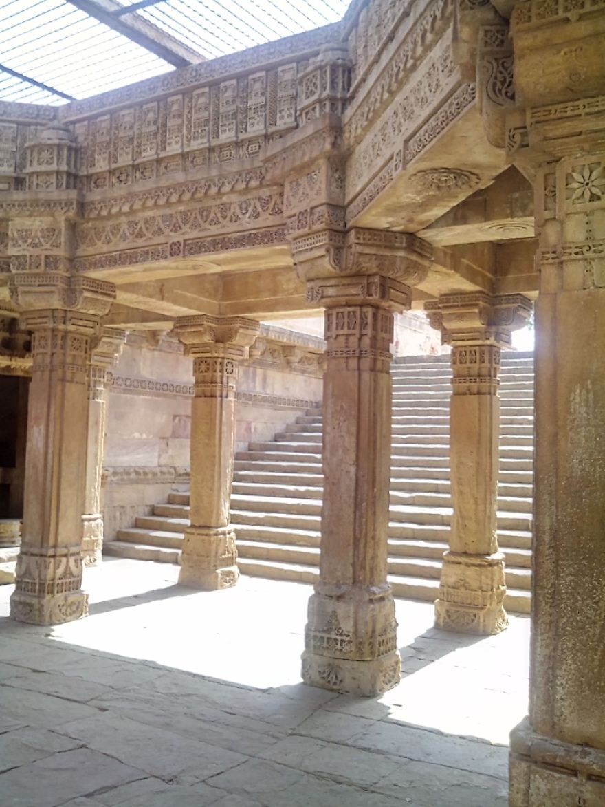 I Visited Adalaj Stepwell To Admire Its Architectural Beauty.
