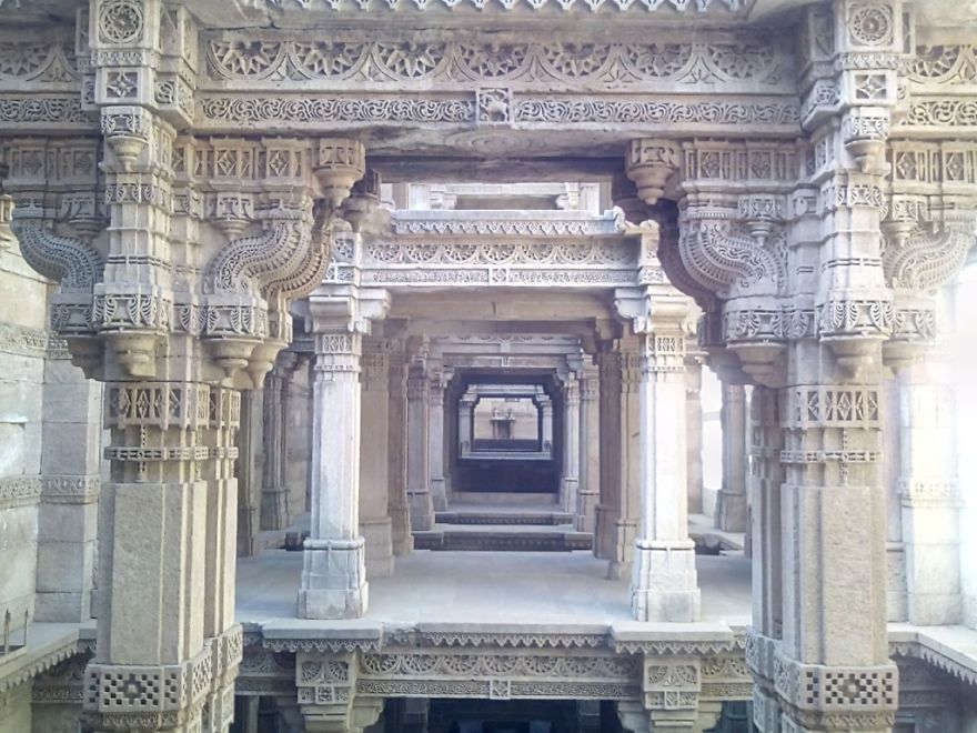 I Visited Adalaj Stepwell To Admire Its Architectural Beauty.