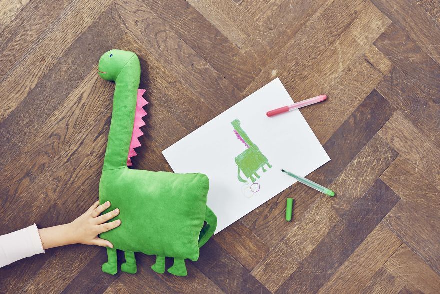 IKEA Brings Children's Imaginations To Life By Turning Their Drawings Into Plush Toys
