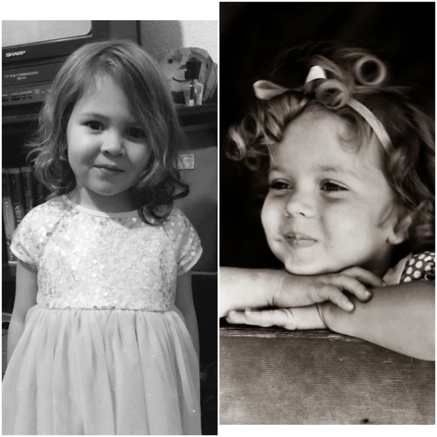 Even When Her Curls Were Combed Out, My Grand Daughter , Paisley , Looks Like Shirley Temple To Me