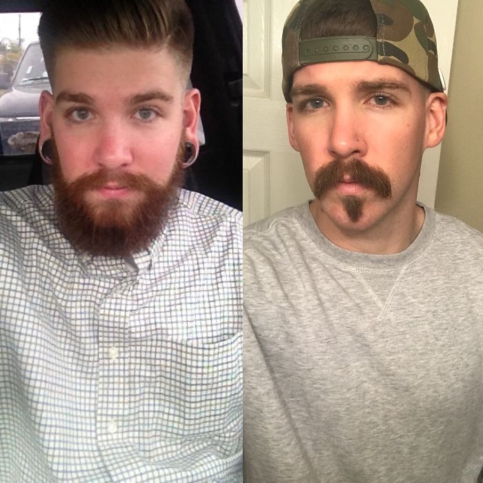 Beard to Mustache Switch-Up