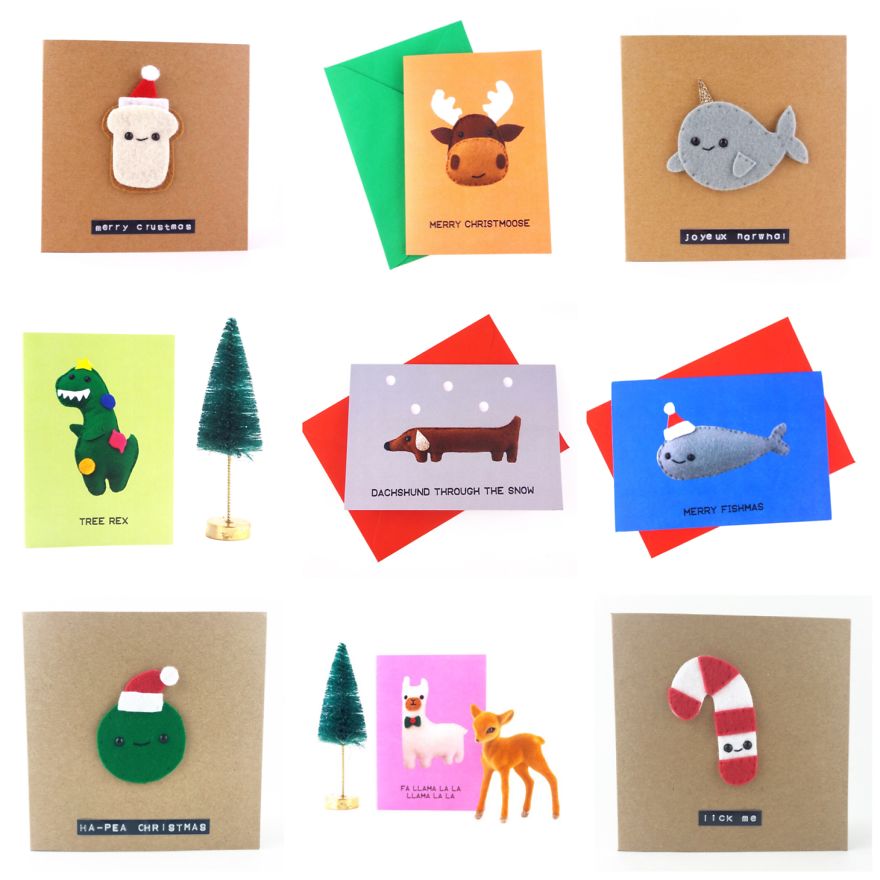 I Make Cute & Quirky Christmas Cards!
