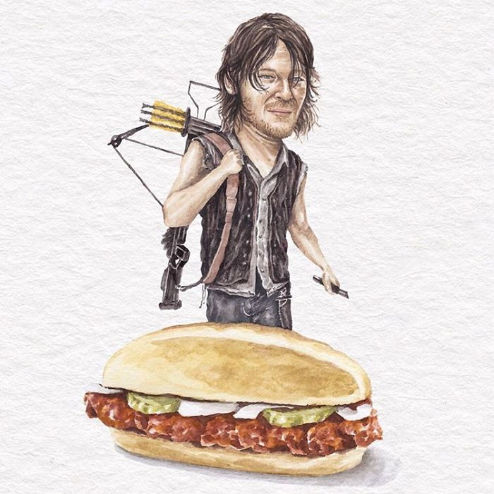 Norman Reedus And A Mcrib