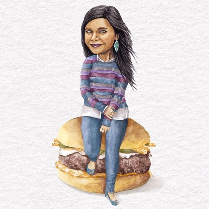 Mindy Kaling On An Umami Burger