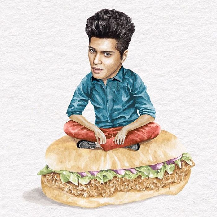 Bruno Mars On A Chicken Adobo Sandwich