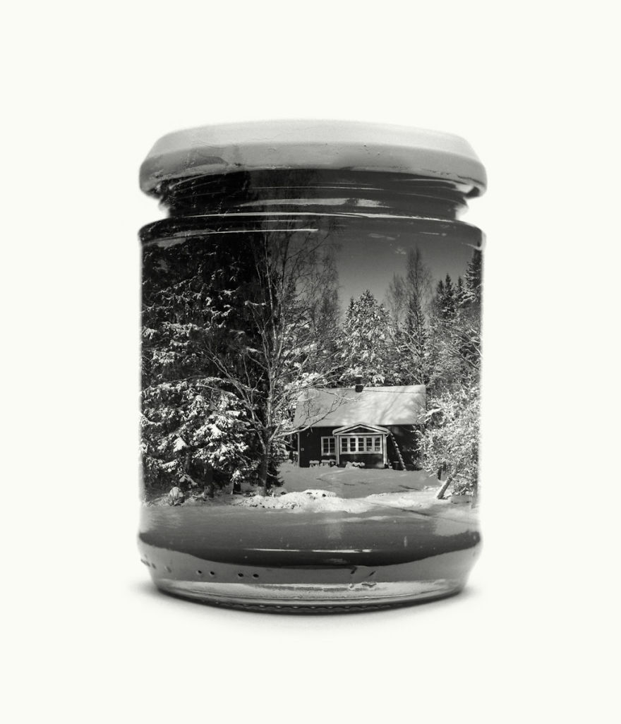 I Collect Landscapes In Jars Using Analog Double Exposures