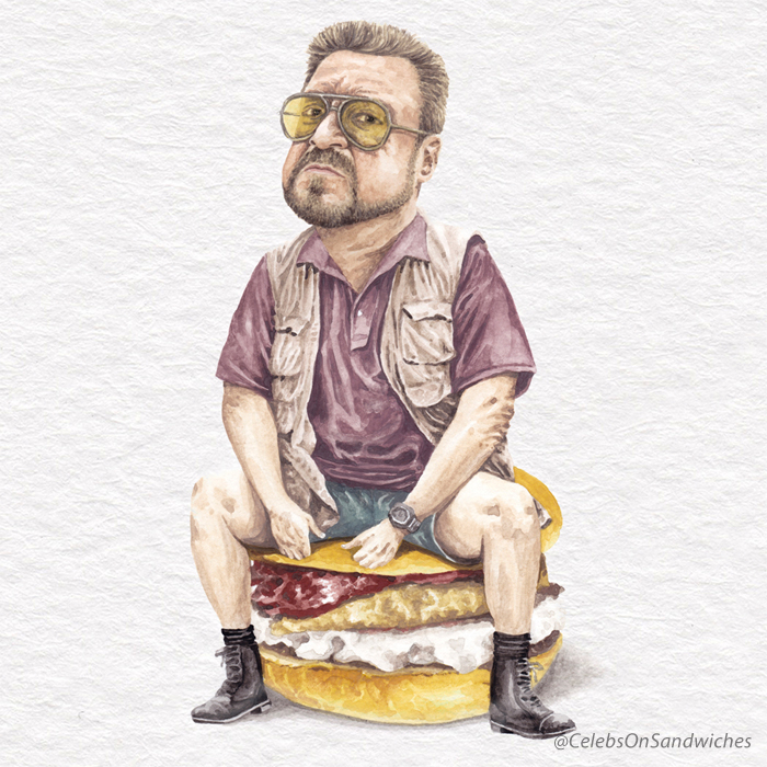 John Goodman On A Cheeseburger