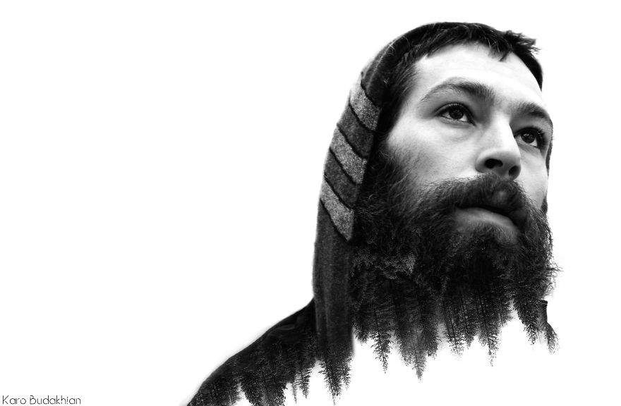 I Create Digital Portraits Using Double Exposure