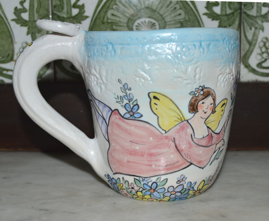 Plus Size Fairy Mugs Handmade, One Of A Kind