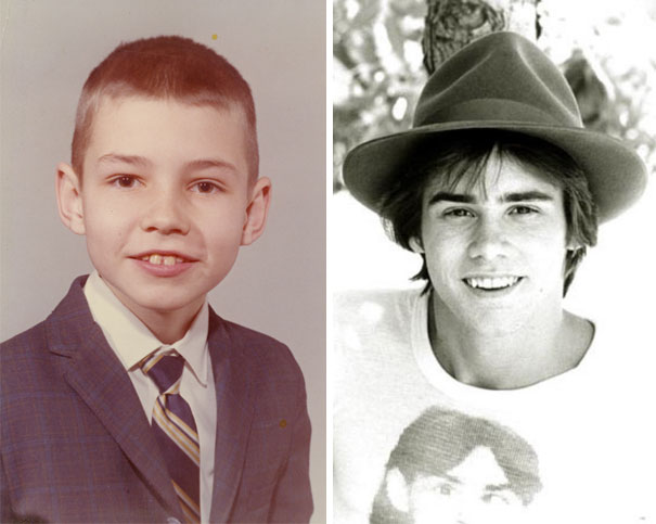 Jim Carrey As A Young Boy And A Young Man