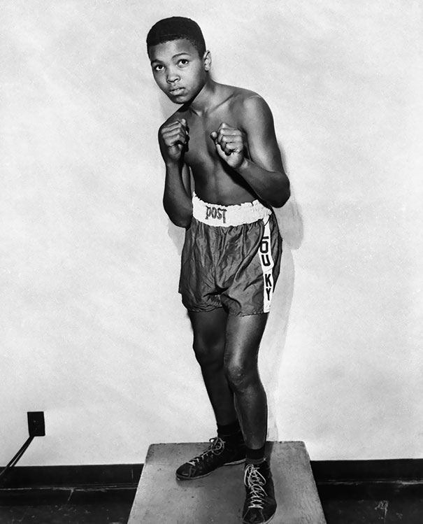 12-Year-Old Muhammad Ali Posing Prior To His Amateur Ring Debut In 1954