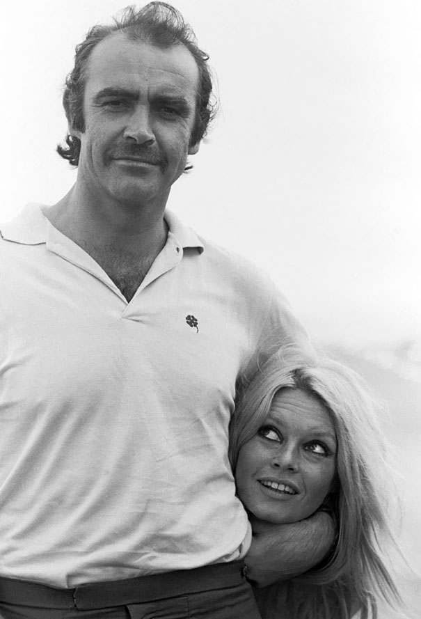 Sean Connery And Brigitte Bardot Meet For The First Time In Deauville, 1968, Before The Filming Of "Shalako"