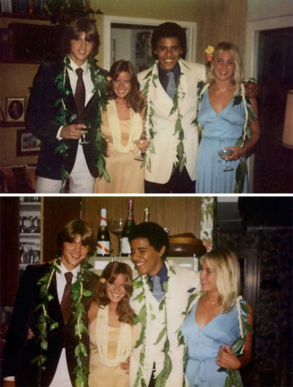 Greg Orme, Kelli Allman, Barack Obama And Megan Hughes On The Night Of Their Senior Prom, 1979