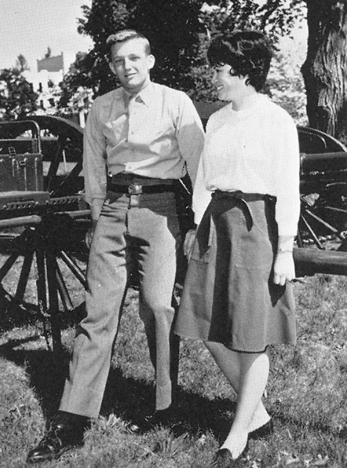 19-Year-Old Donald Trump In The New York Military Academy’s 1964 Yearbook, Where He Was Voted "Ladies' Man"