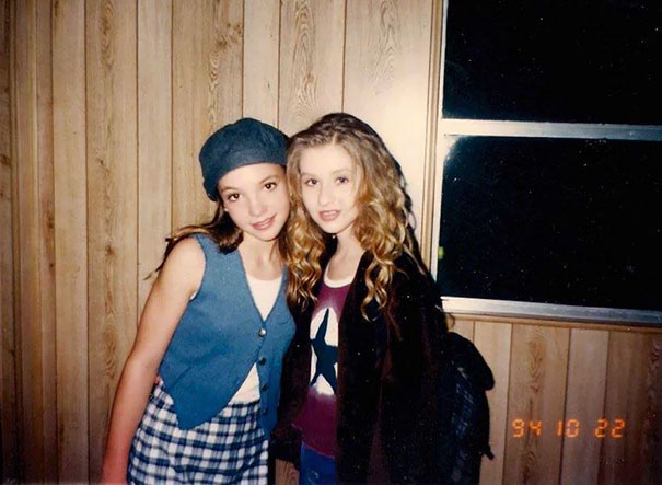 13-Year-Old Britney Spears And 14-Year-Old Christina Aguilera, 1994