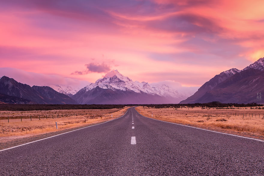 The Road To Mount Cook, Mount Cook National Park