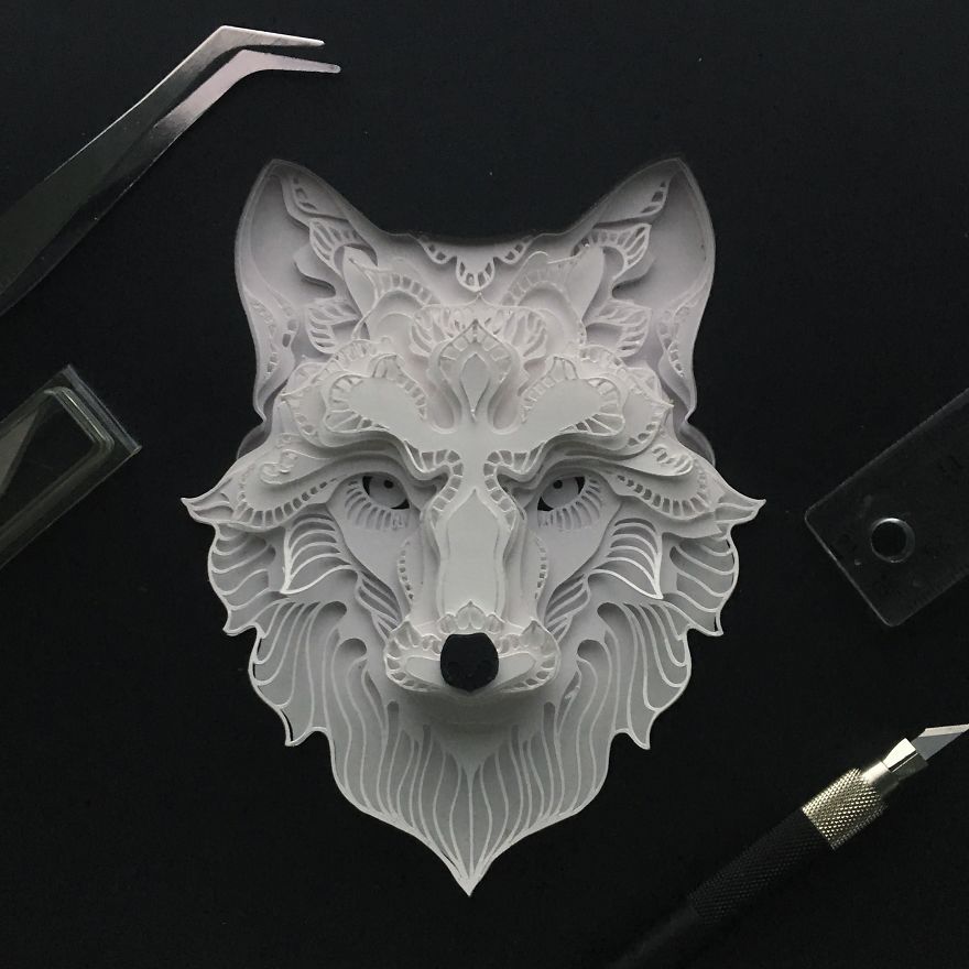 Delicate Animal Papercuts That I Create To Explore The Animal Form