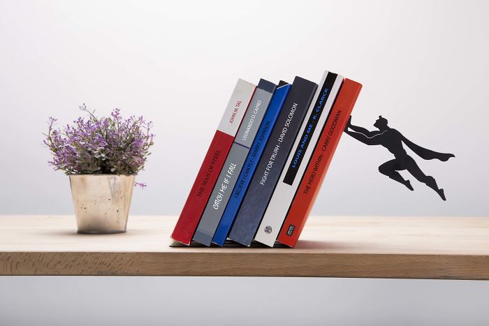 We Create Superhero Bookends That Save Books From Falling Down