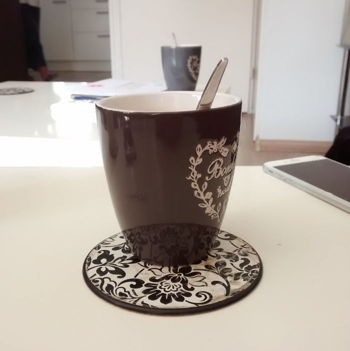 This Cup Looks Transparent Because Of The Reflection