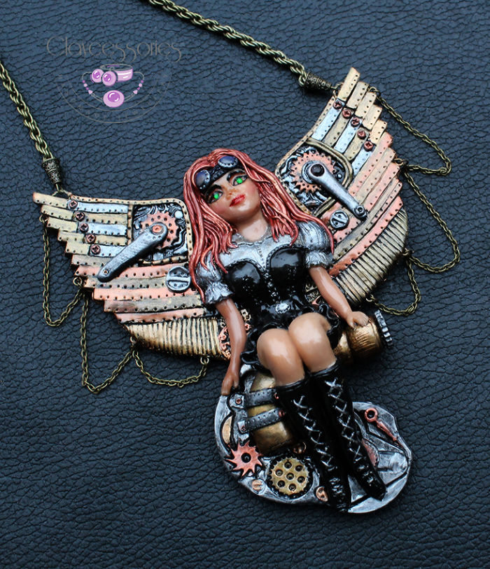 Steampunk Angel Necklace