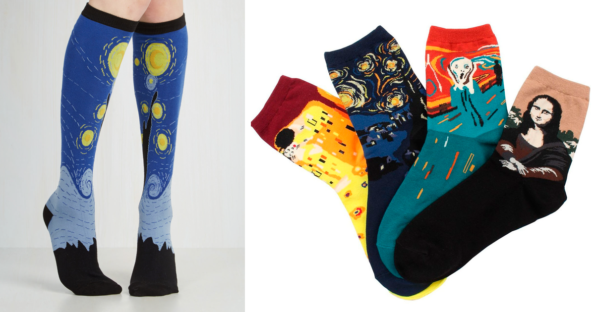 áspero simultáneo Bermad Estos calcetines artísticos son el regalo perfecto para los amantes del arte  | Bored Panda