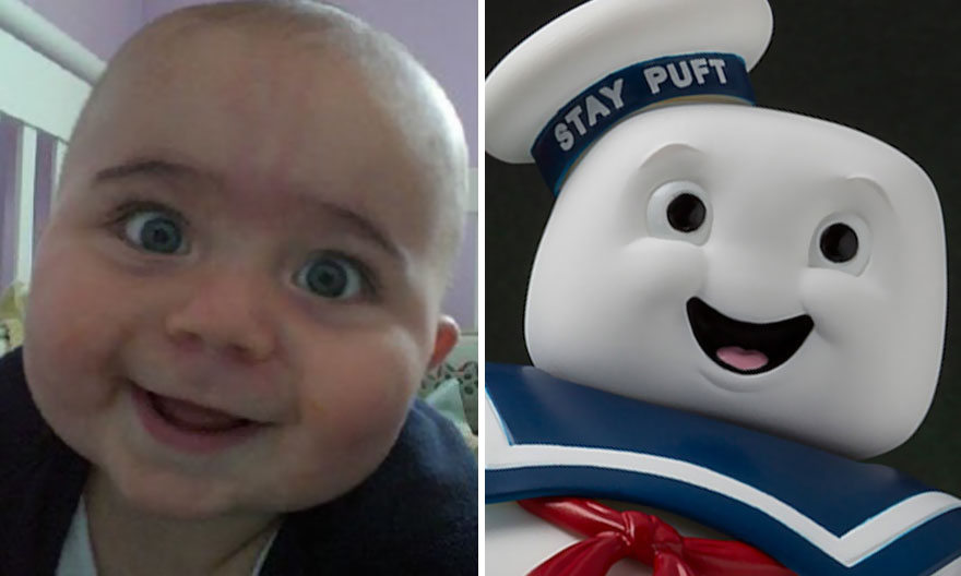 Sammy Looks Like A Stay Puft Marsmallow Man From Ghostbusters