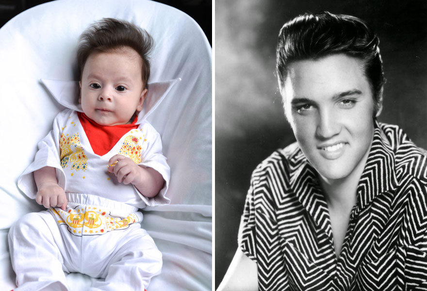 George Georgious Was Even Born With An Elvis-Style Quiff