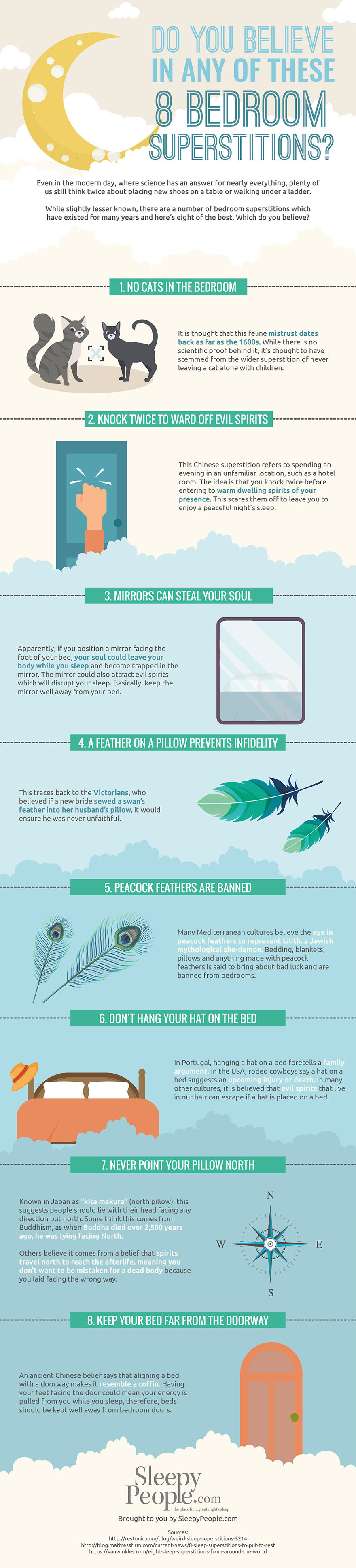 Do You Believe In Any Of These 8 Bedroom Superstitions? [infographic]