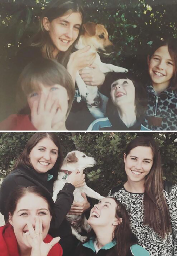 We Recreated Our Favourite Photo With Our Dog Of 16 Years Before Putting It To Sleep