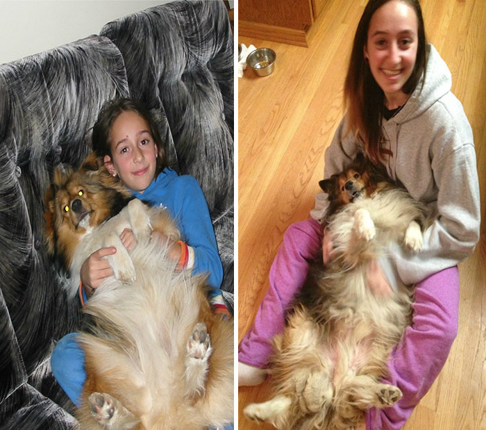 Me And My Dog 2005 Vs 2014. Some Things Never Change