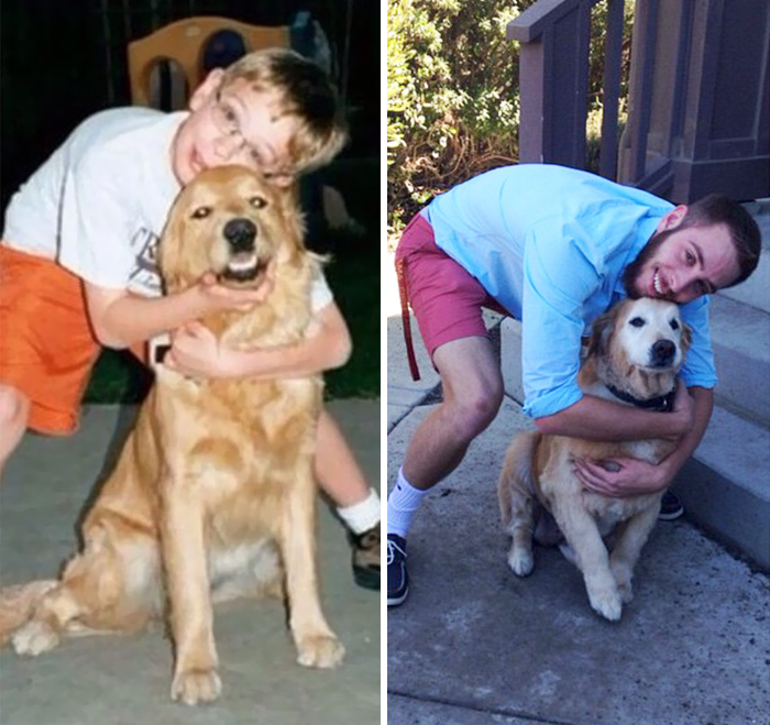 My Dog Cassie And Me, 13 Years Apart