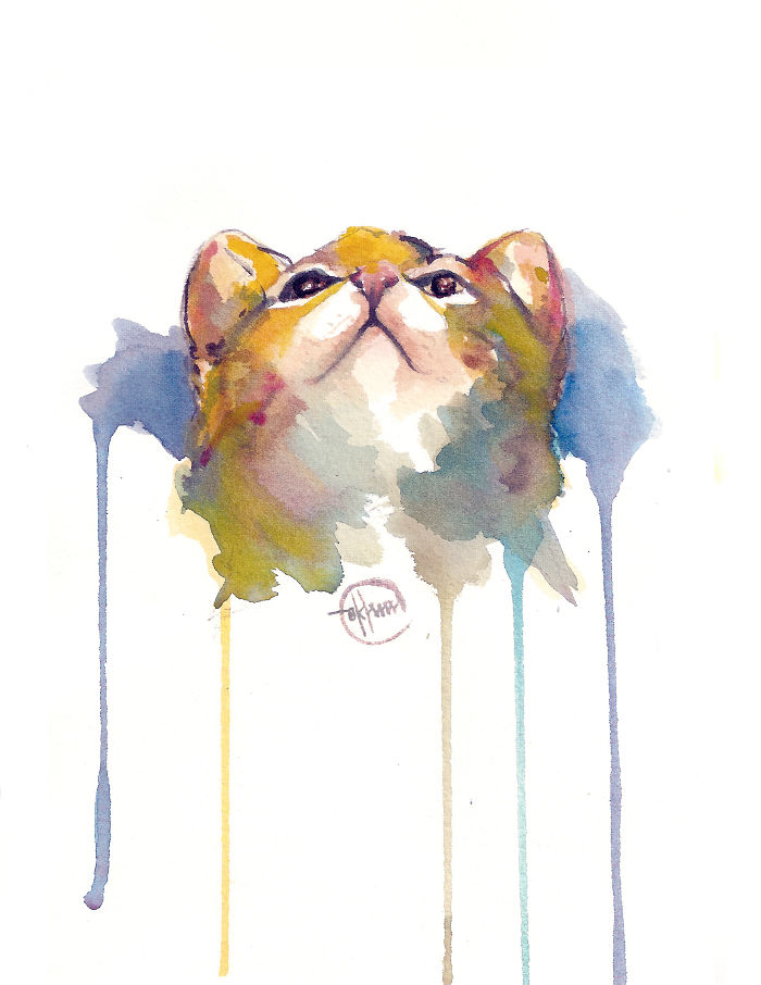 I Painted A Cat Everyday For The Month Of Catober