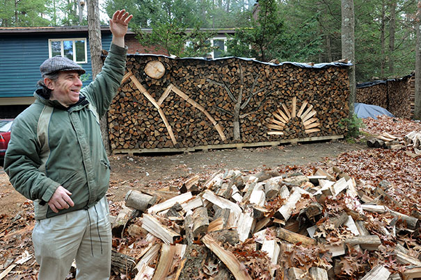 Creative Pile Of Firewood