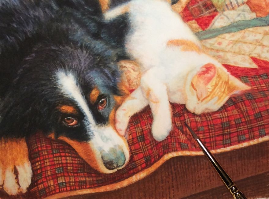 I Immortalize Pets As Exquisite Miniature Paintings I Immortalize Pets As Exquisite Miniature Paintings