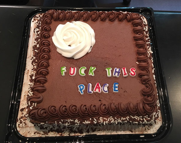 Got Laid Off - My Work Friends Nailed My Going Away Cake