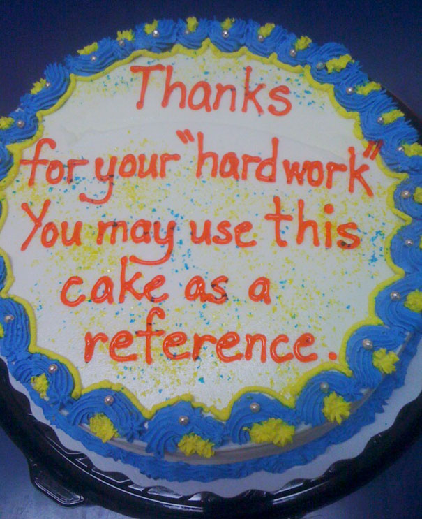 Office Farewell Cake