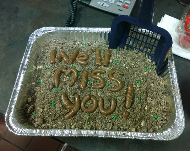 50 Funniest Farewell Cakes That Employees Ever Got | Bored Panda
