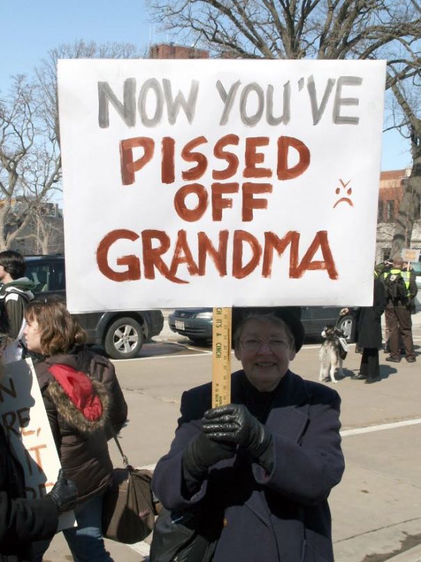 Protesting Grandma