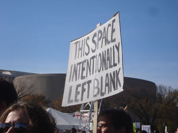 Funny Protest Sign
