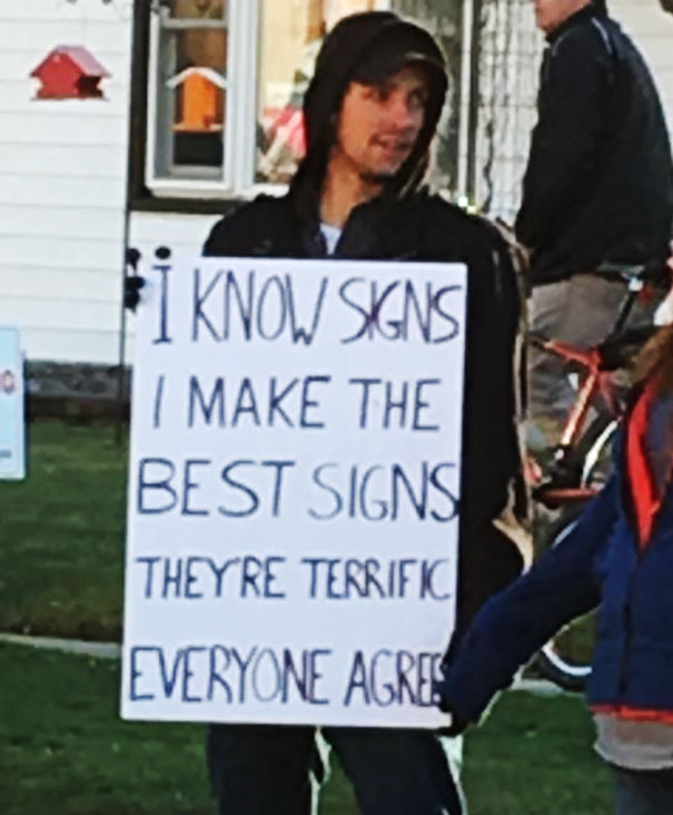 Funny Protest Sign