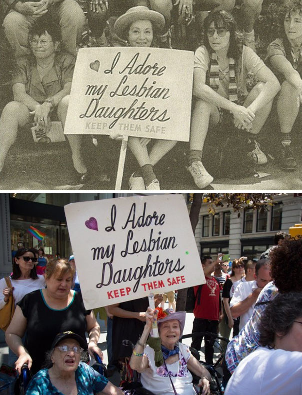 92-Year-Old Mother Has Been Carrying The Same Sign At Gay Pride Parade For Decades