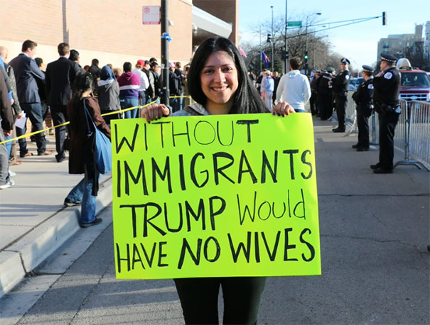 Without Immigrants Trump Would Have No Wives
