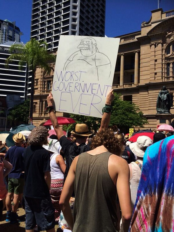 Another Australian Protest Sign
